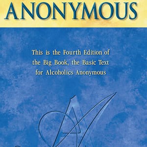 A book cover with the word anonymous written in yellow.