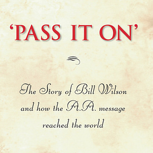 A book cover with the title of ' pass it on '.