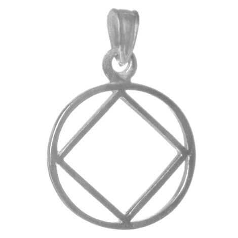 A silver pendant with an image of the square and compass.